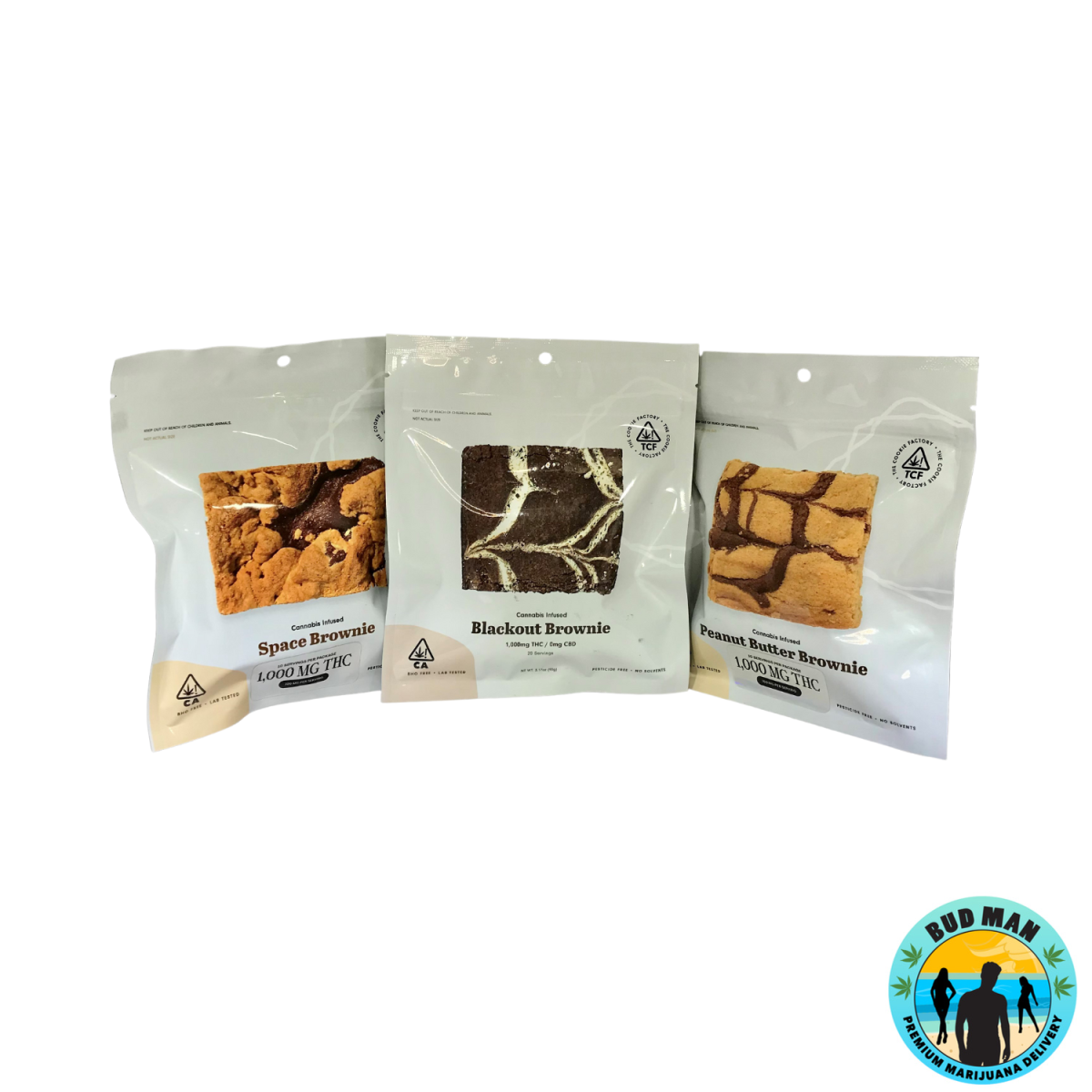 Cannabis Infused Brownies – The Cookie Factory (1,000mg THC – 3 options)