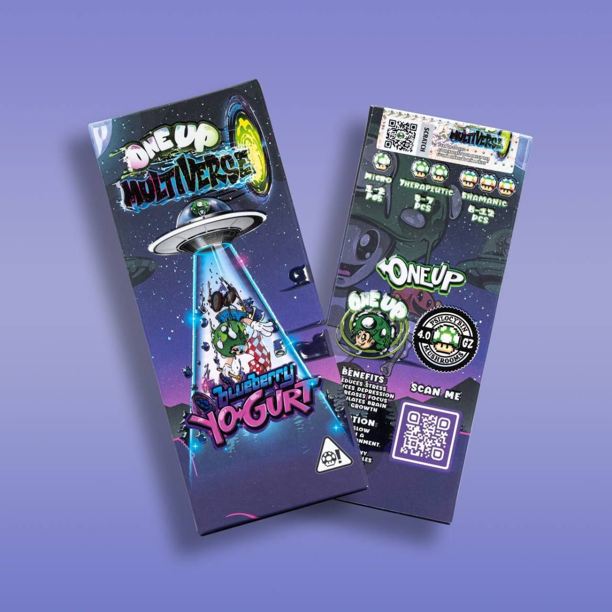 One up Multiverse Blueberry Yogurt